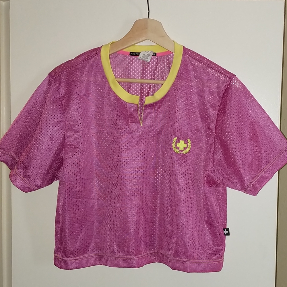 Andrew Christian Mesh Crop Top